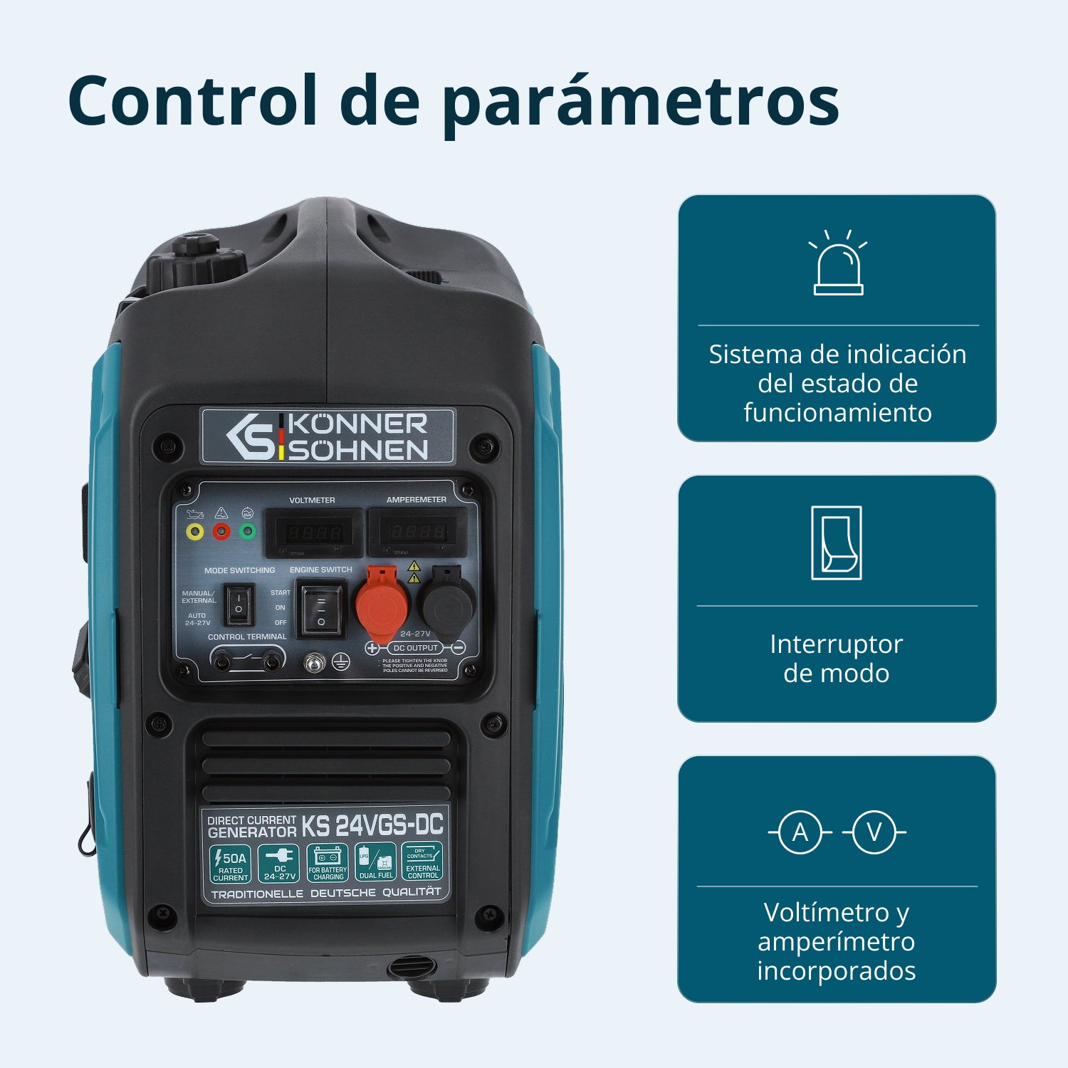 Generatore a Tensione Costante KS 24VGS-DC con Sistema a Doppio Carburante