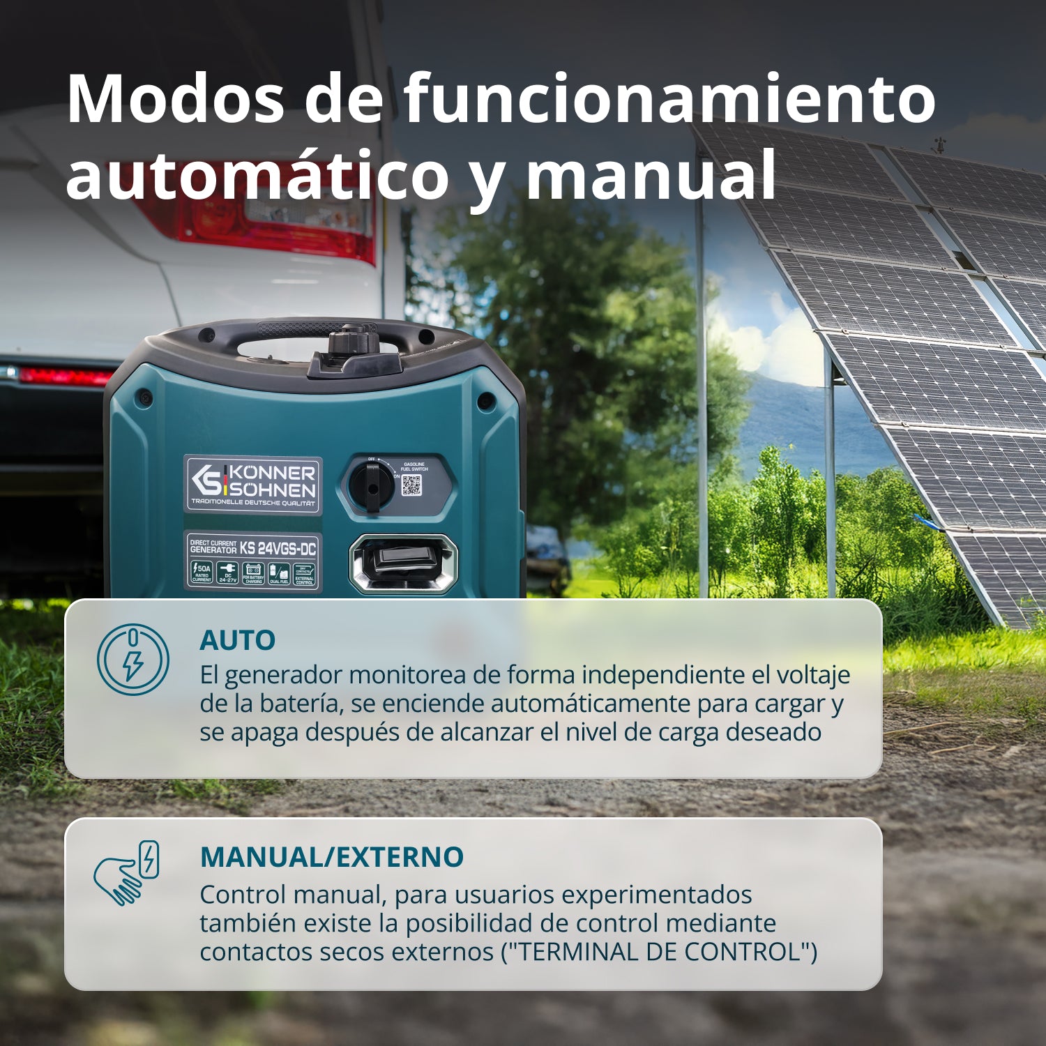 Generatore a Tensione Costante KS 24VGS-DC con Sistema a Doppio Carburante