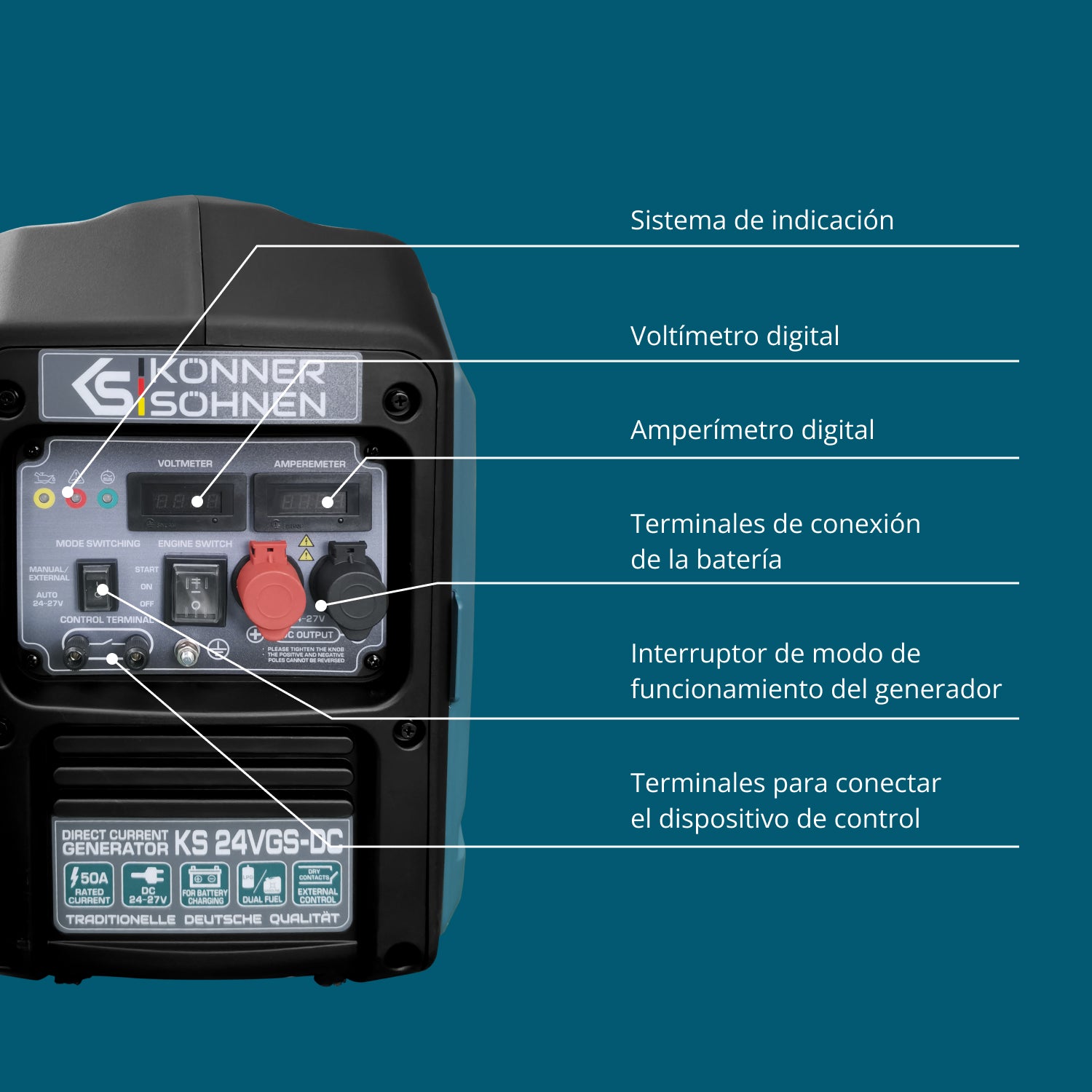 Generatore a Tensione Costante KS 24VGS-DC con Sistema a Doppio Carburante