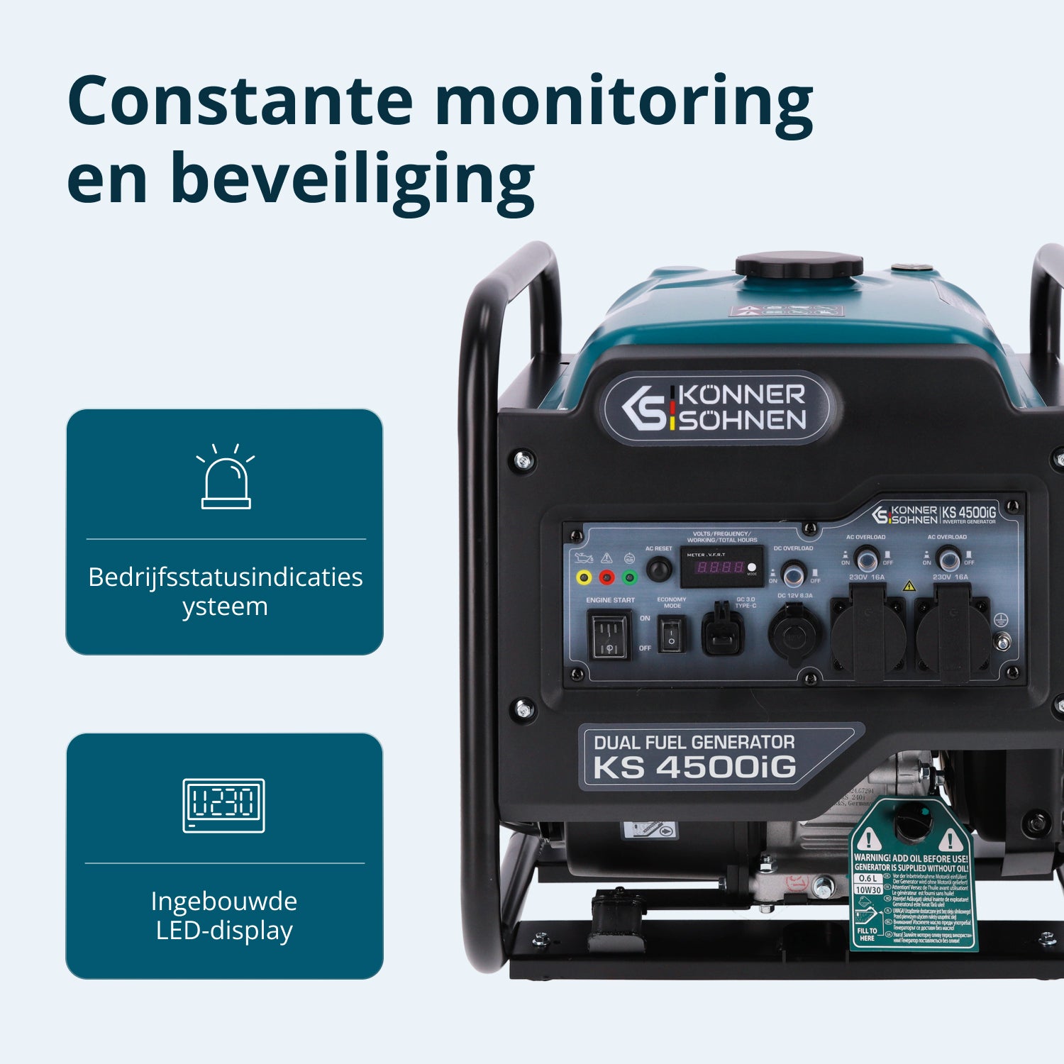 Dual Fuel Inverter Generator KS 4500iG