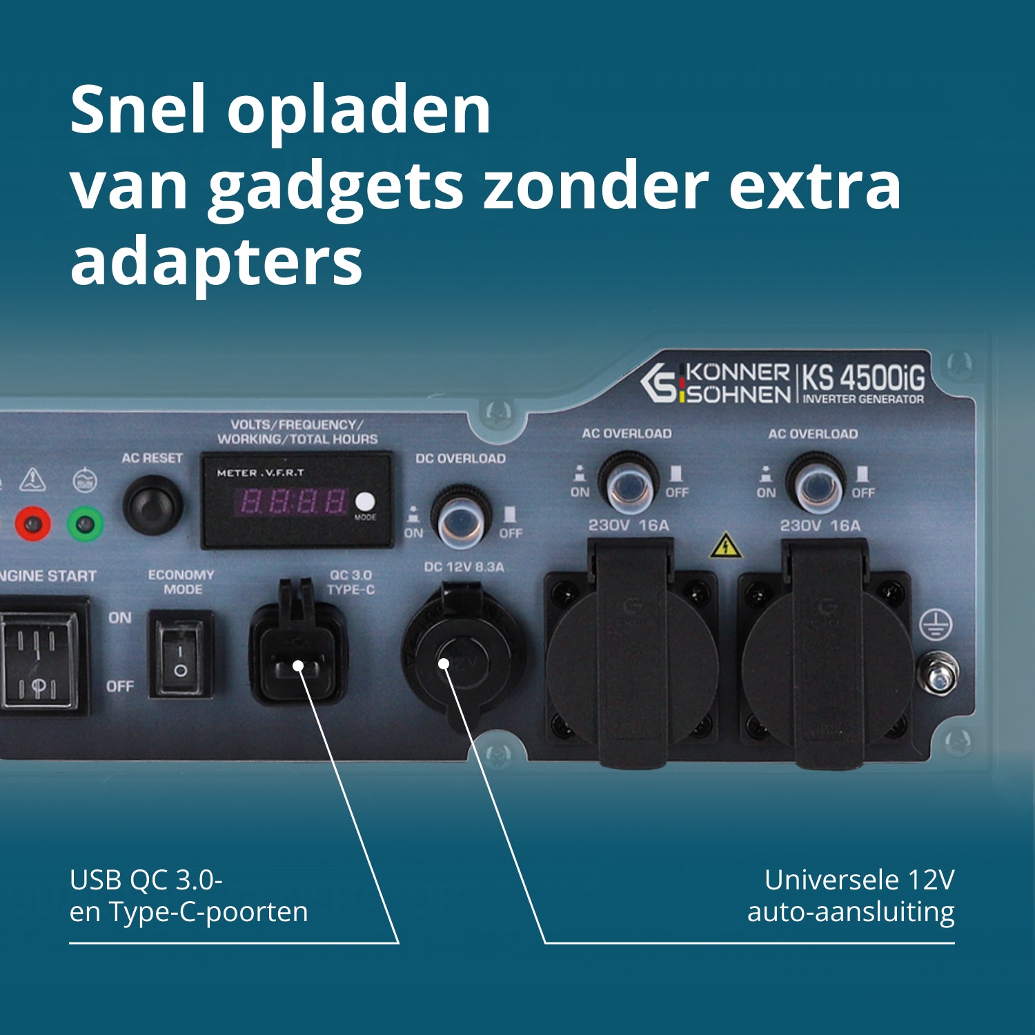 Dual Fuel Inverter Generator KS 4500iG