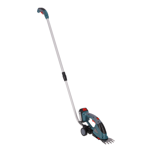 Ledningsfri 2 i 1 græssaks og hækkeklipper med teleskopisk forlængerstang KS SHT-20V + forlængerstang