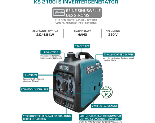 Generator inwertorowy KS 2100i S