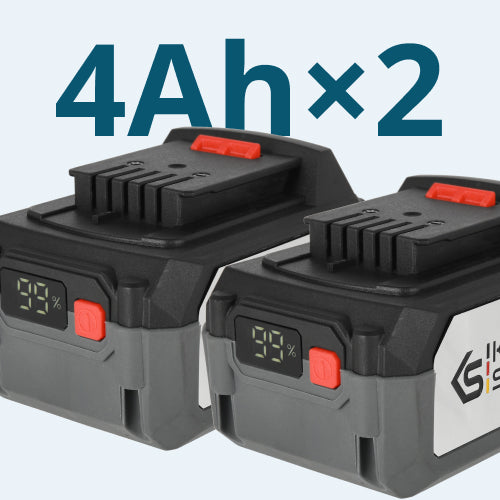 Capacidad 4 Ah ×2