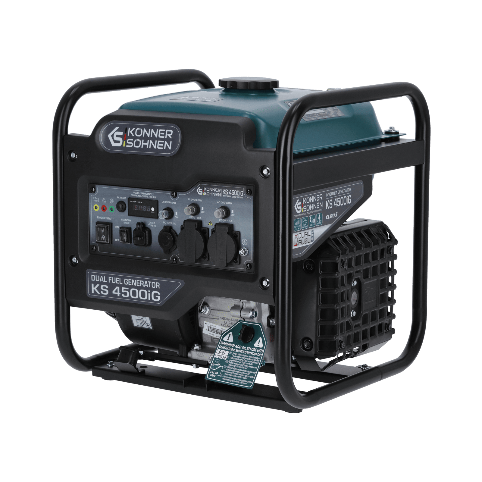 Groupe électrogène Inverter Bi-Carburant KS 4500iG