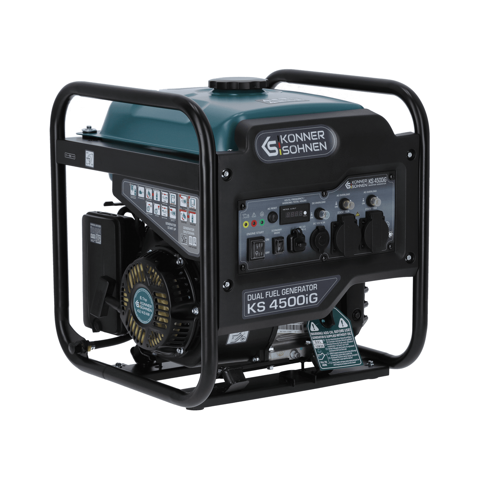 Groupe électrogène Inverter Bi-Carburant KS 4500iG