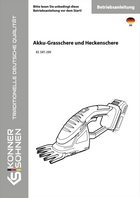 Akku-Grasschere und Heckenschere KS SHT-20V