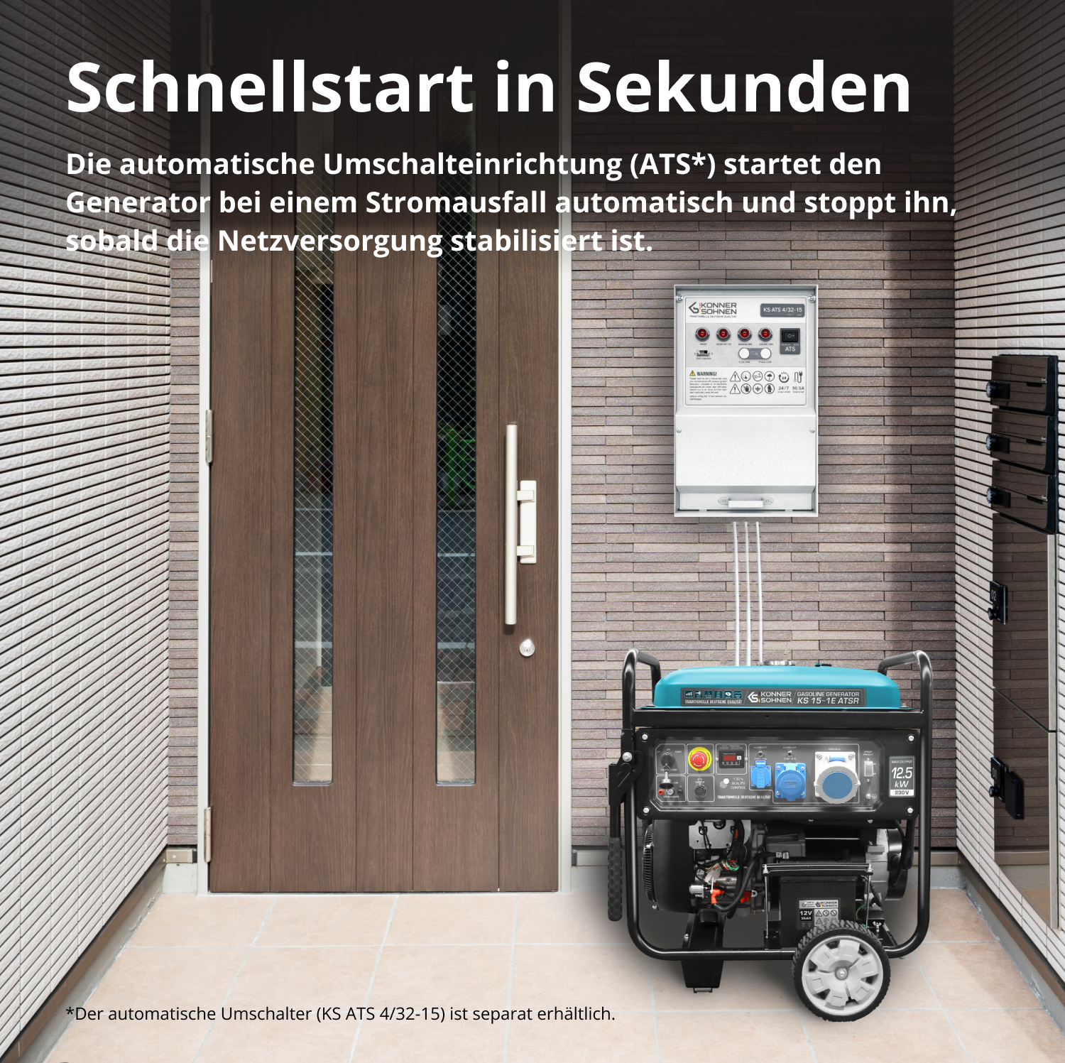 Benzin-Generator "Könner & Söhnen" KS 15-1E ATSR