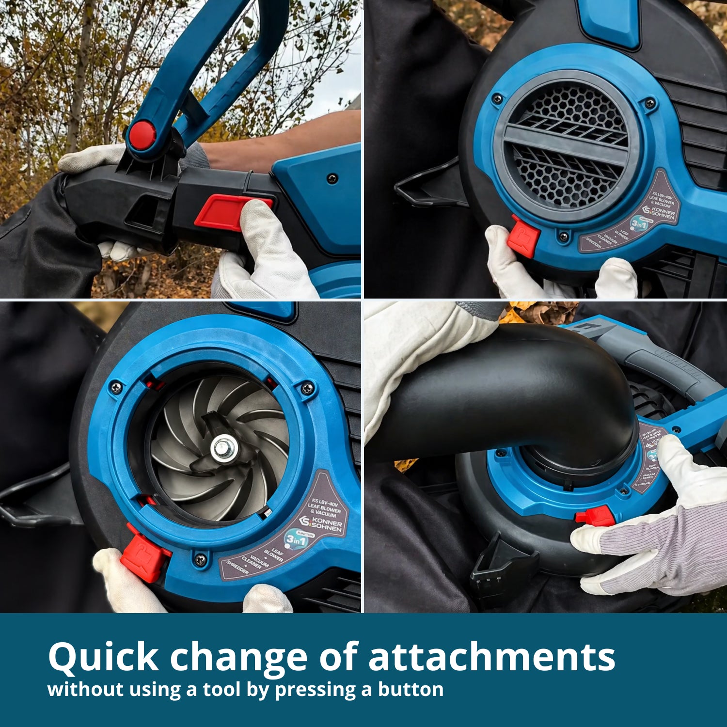 Garden cordless vacuum-blower KS LBV-40V