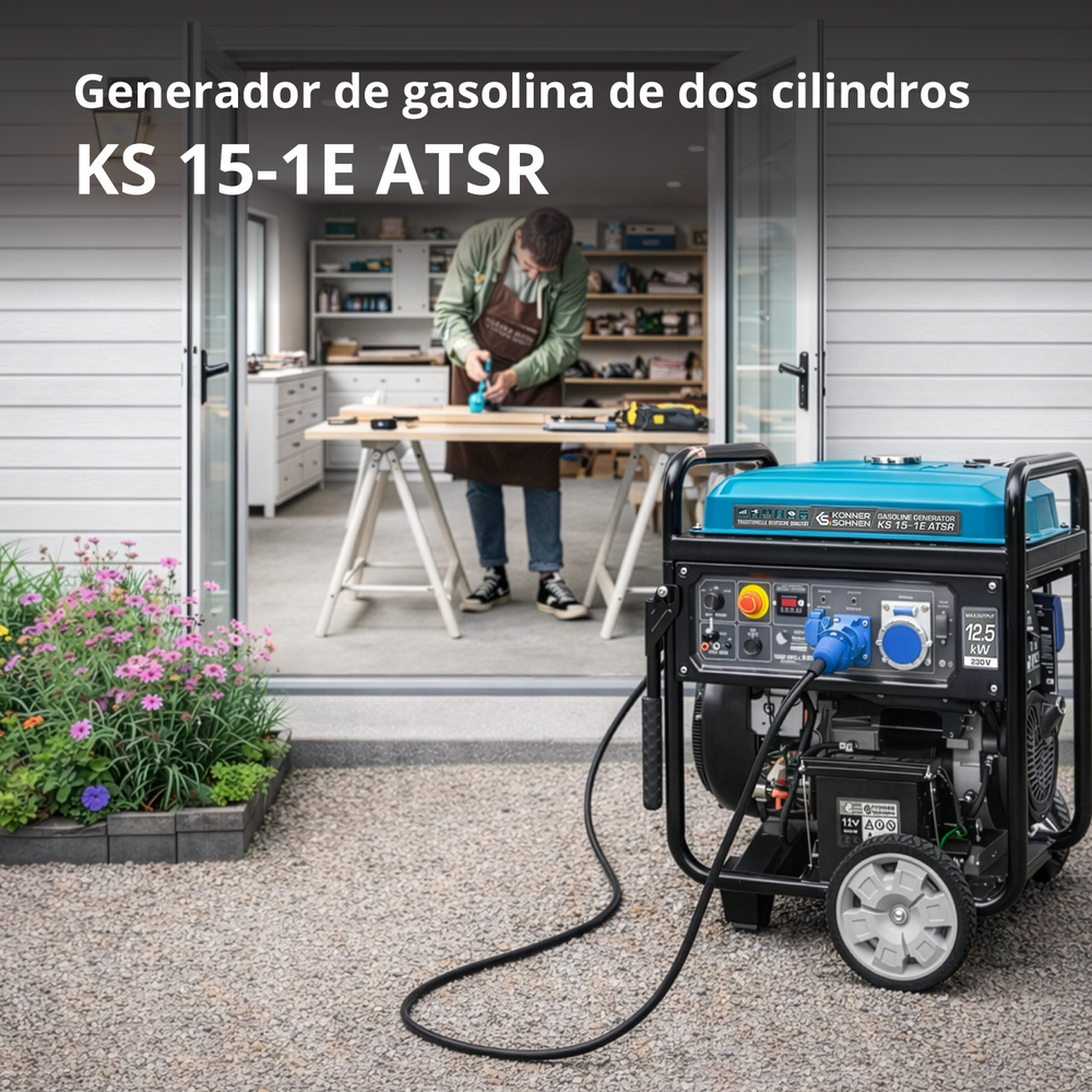 Γεννήτρια βενζίνης «Könner & Söhnen» KS 15-1E ATSR