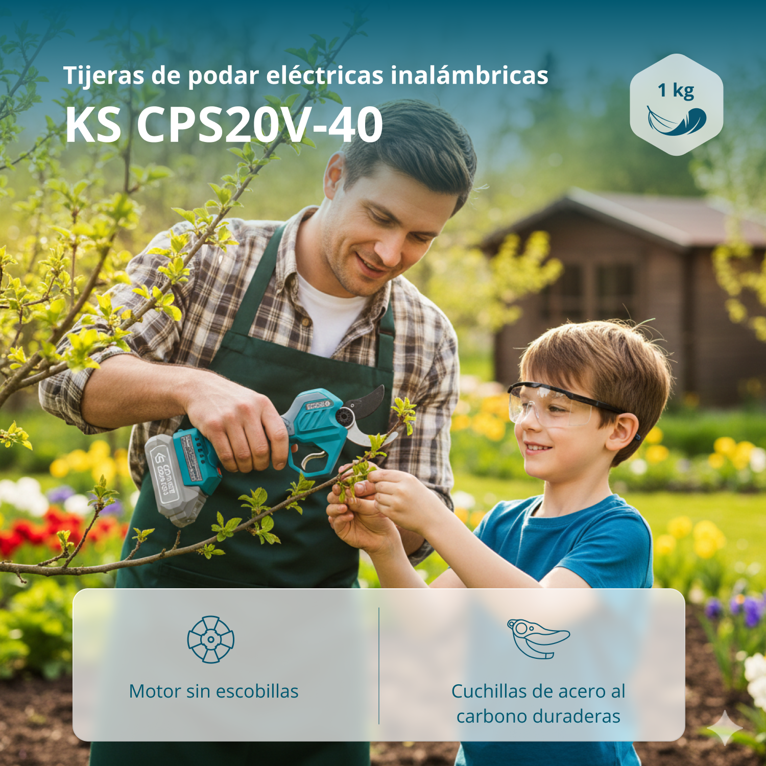 Vezeték nélküli elektromos metszőolló KS CPS20V-40