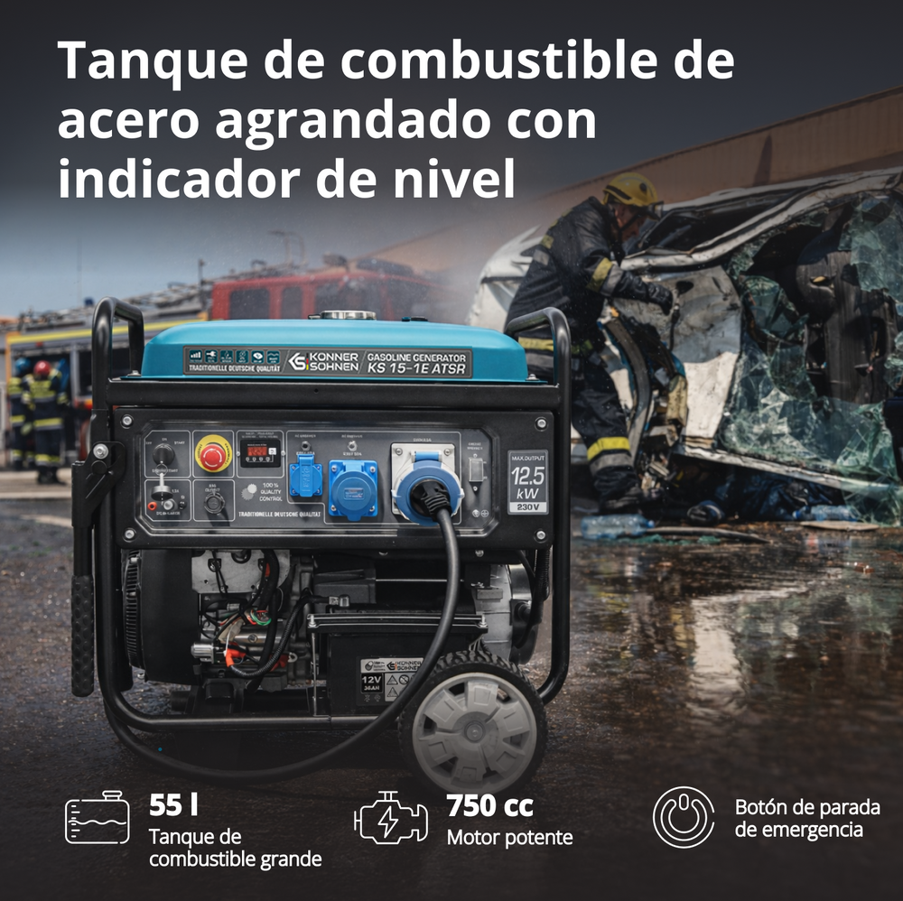 Γεννήτρια βενζίνης «Könner & Söhnen» KS 15-1E ATSR