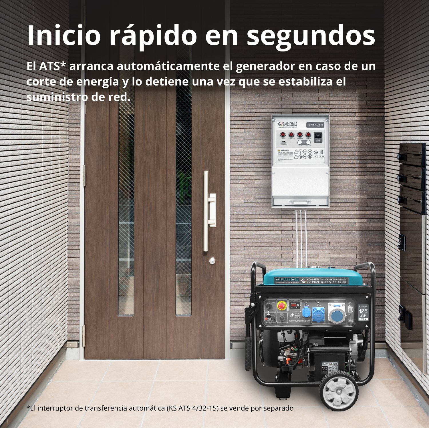 Benzingenerator "Könner & Söhnen" KS 15-1E ATSR