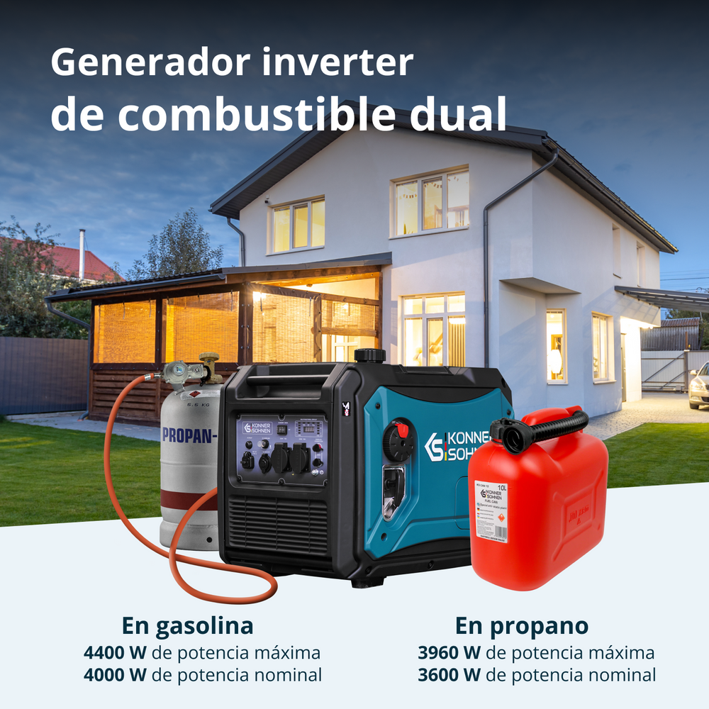 Gerador inversor a GPL/gasolina KS 4000iEG S