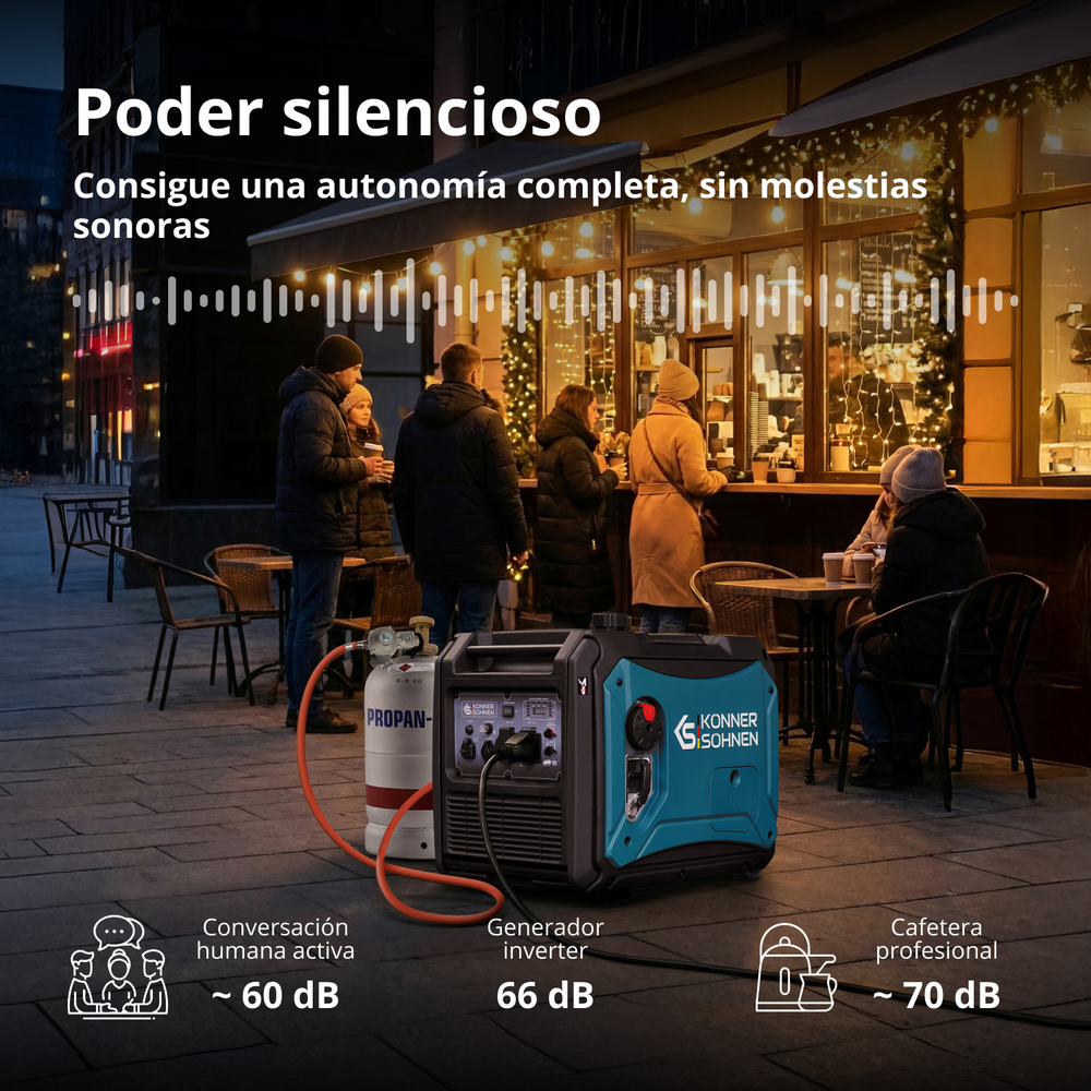 Gerador inversor a GPL/gasolina KS 4000iEG S
