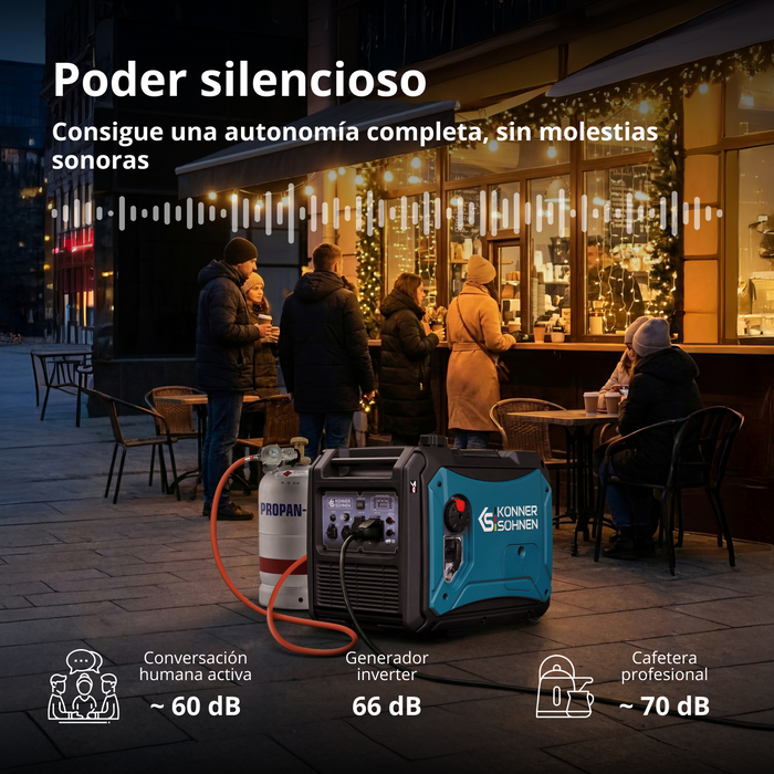 Gerador inversor a GPL/gasolina KS 4000iEG S
