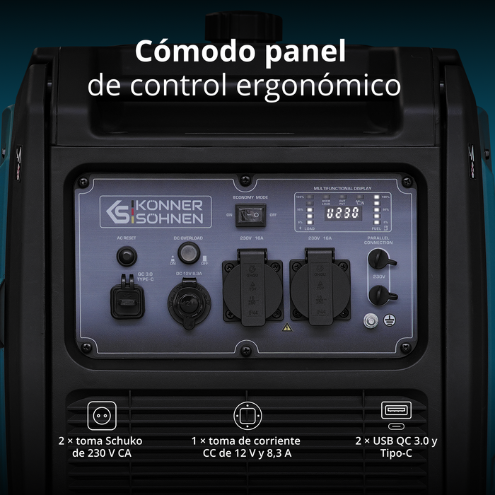 Gerador inversor a GPL/gasolina KS 4000iEG S