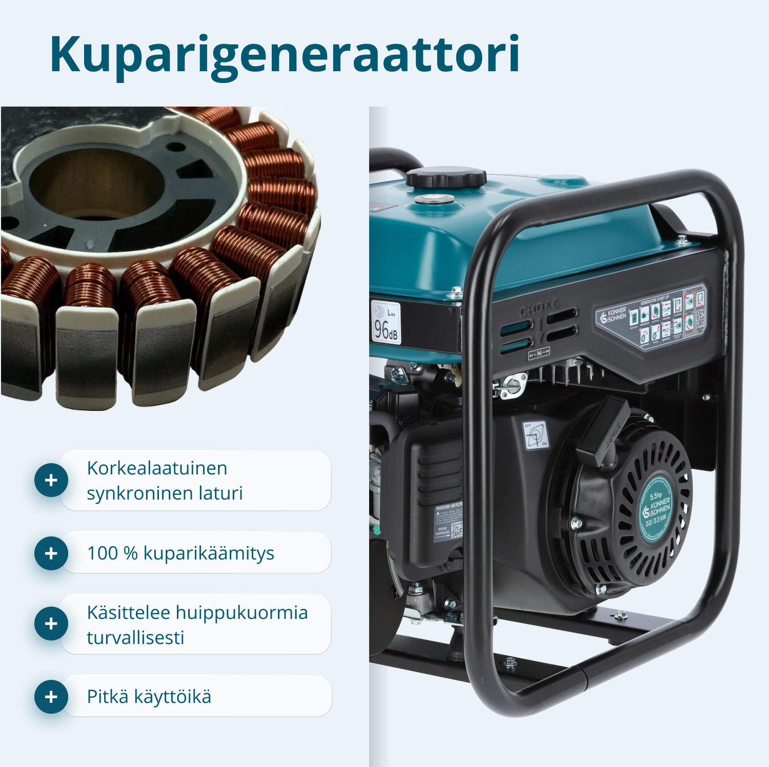 Invertteriaggregaatti KS 3300i (Kunnostettu Erinomainen)