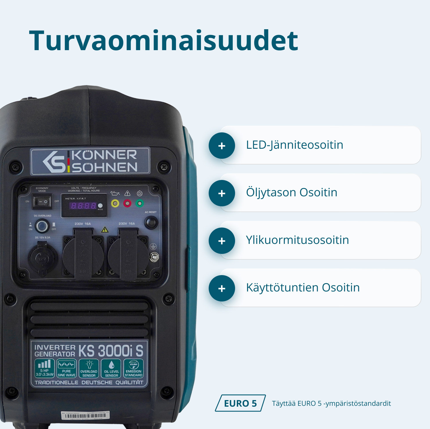 Invertterigeneraattori KS 3000i S