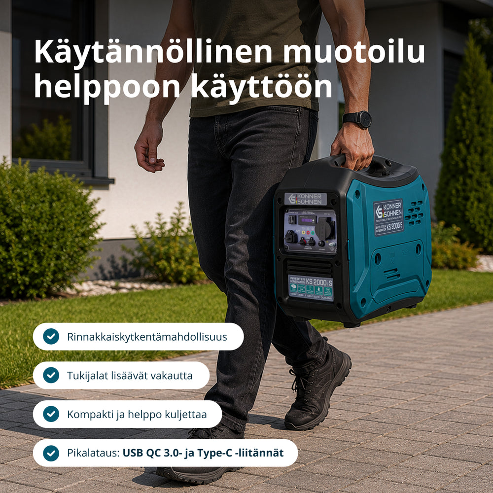 Invertterigeneraattori KS 2000i S