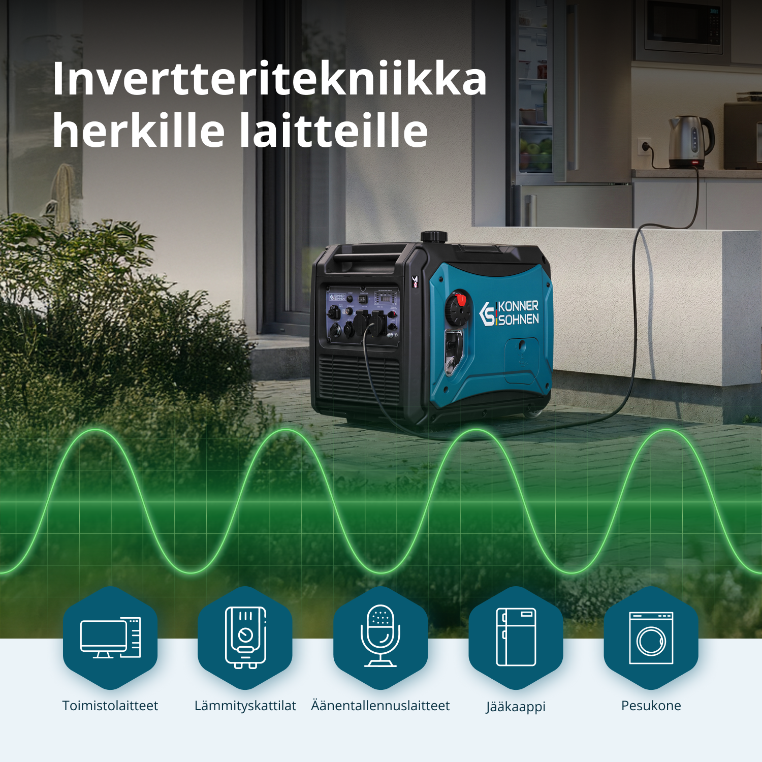 Invertterigeneraattori KS 4000iE S