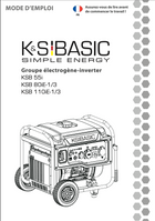 Groupe électrogène-inverter KSB 55i, KSB 80iE-1/3, KSB 110iE-1/3