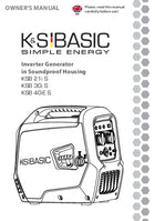 Generador inversor KSB 21i S, KSB 30i S, KSB 40iE S 