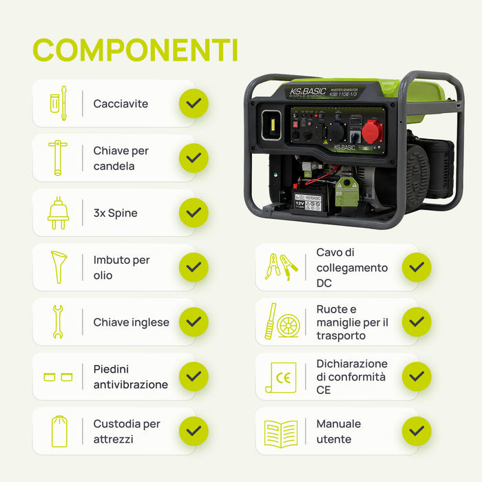 Generatore inverter KSB 110iE-1/3