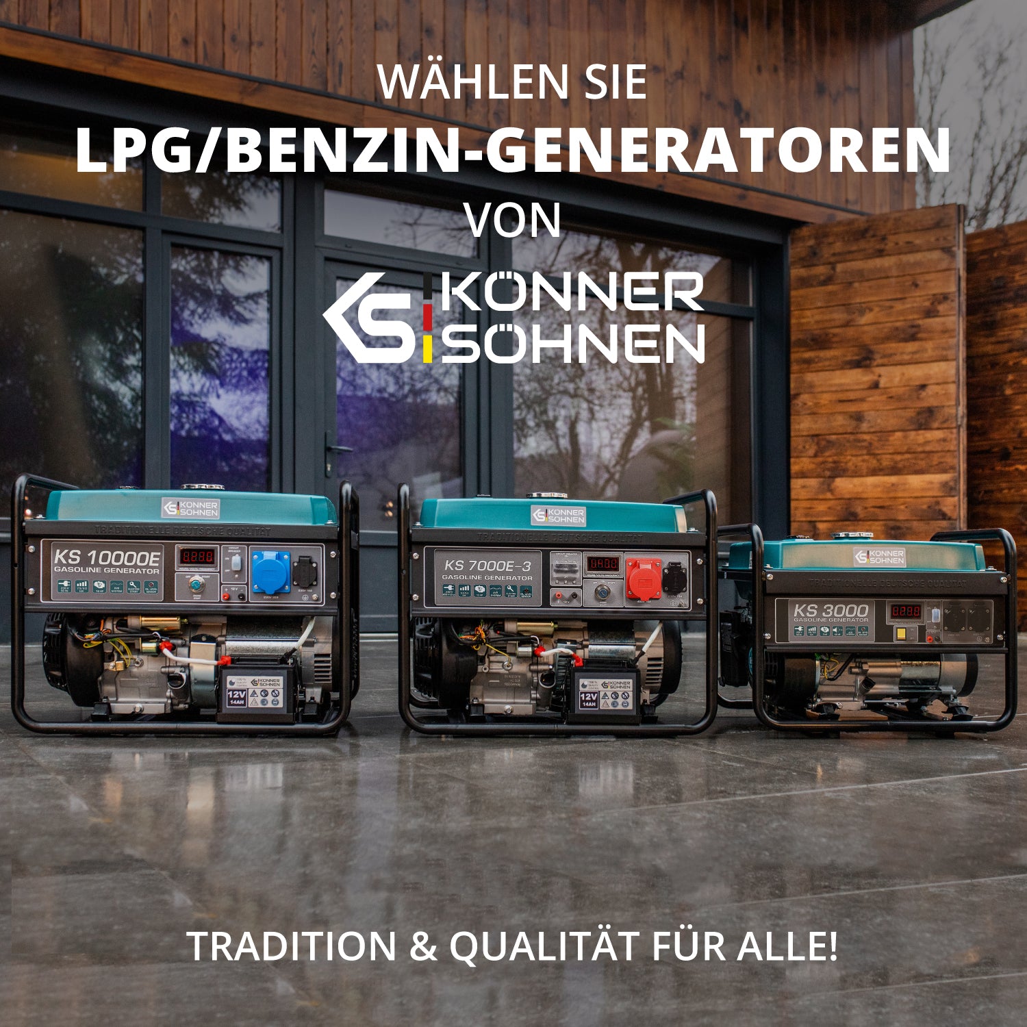 LPG/Benzin-Generator "Könner & Söhnen" KS 2900G (B-Ware Gut)