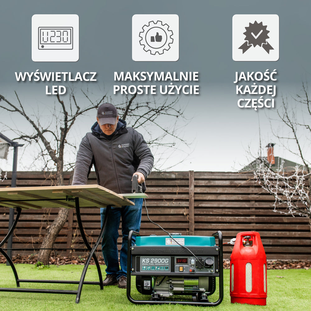 Generator LPG/Benzyna „Könner & Söhnen” KS 2900G