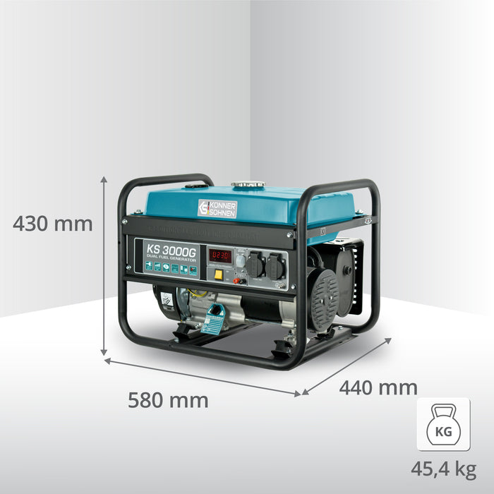 Gerador a GPL/Gasolina "Könner & Söhnen" KS 3000G