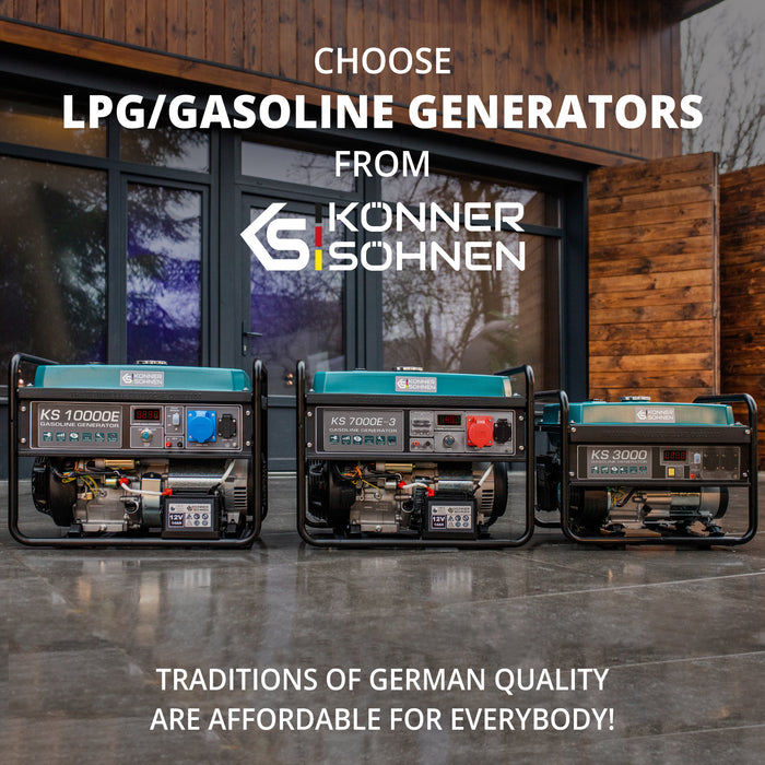 Gerador a GPL/Gasolina "Könner & Söhnen" KS 3000G