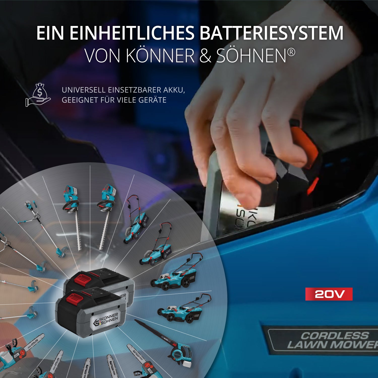 Akku-Rasenmäher KS 33LM-20V (B-Ware Hervorragend)