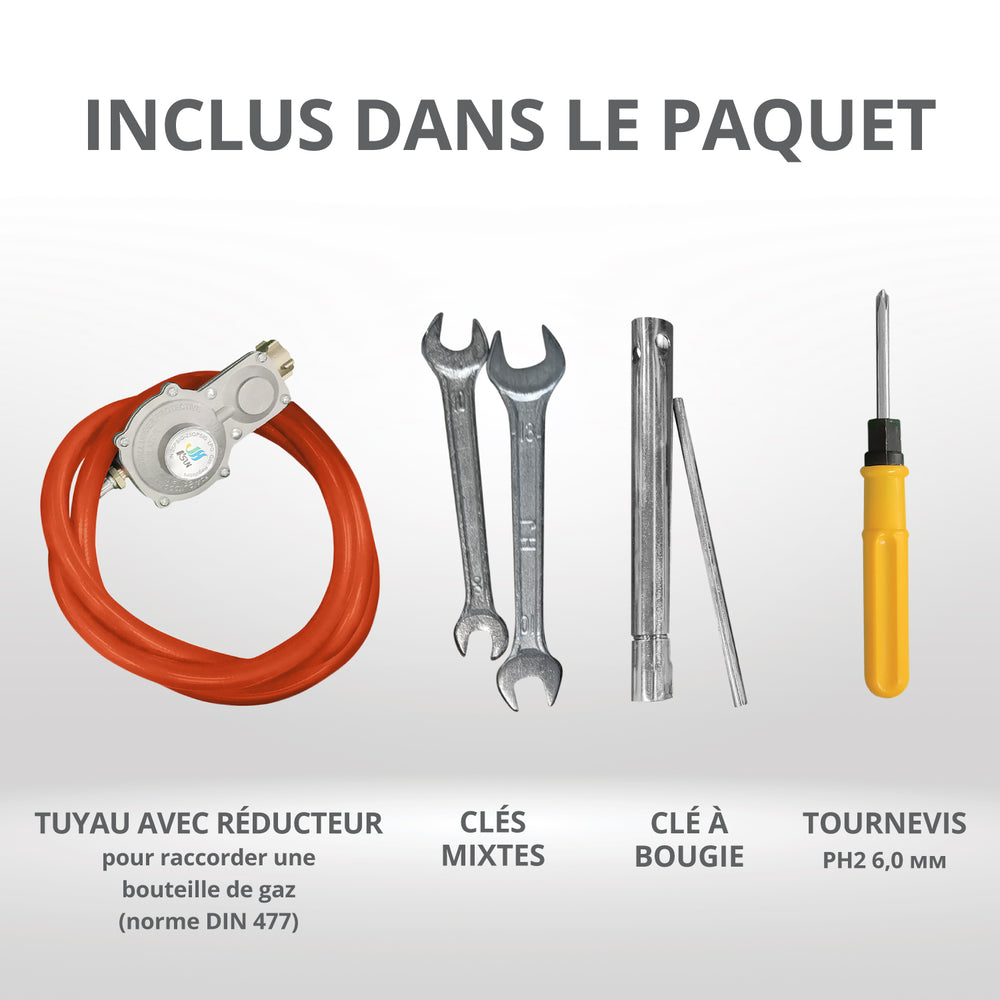 Groupe électrogène à essence-gaz de type inverter KS 4100iEG