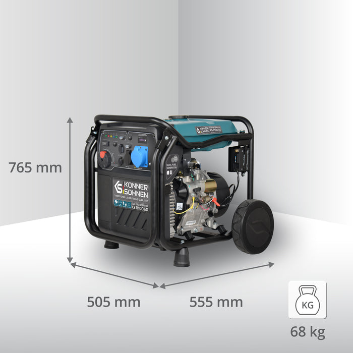 Groupe électrogène à essence-gaz de type inverter KS 8100iEG (Reconditionné Bon état)