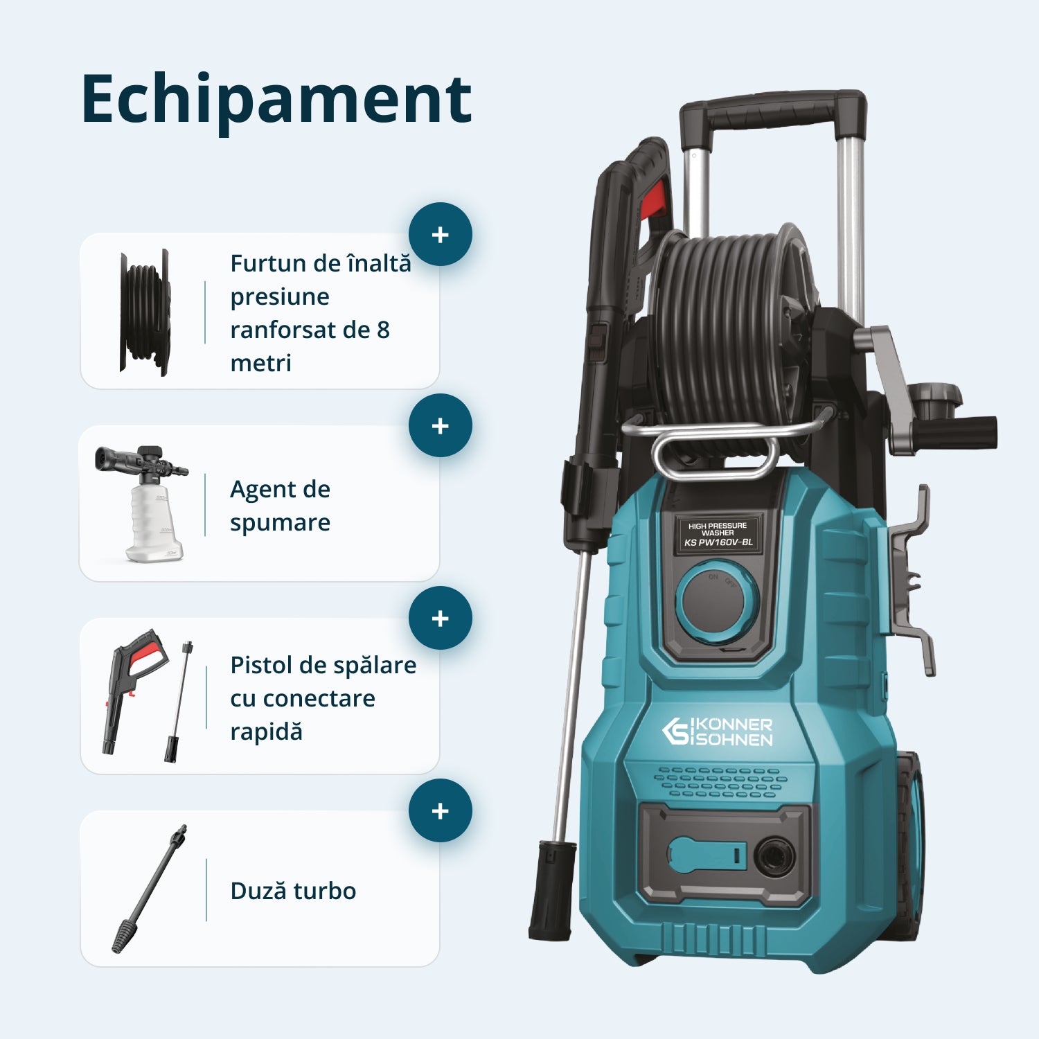 Hidrolimpiadora de alta presión KS PW160V-BL