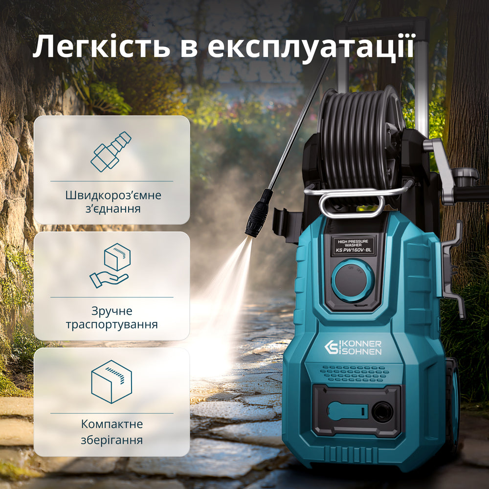 Мийка високого тиску KS PW160V-BL