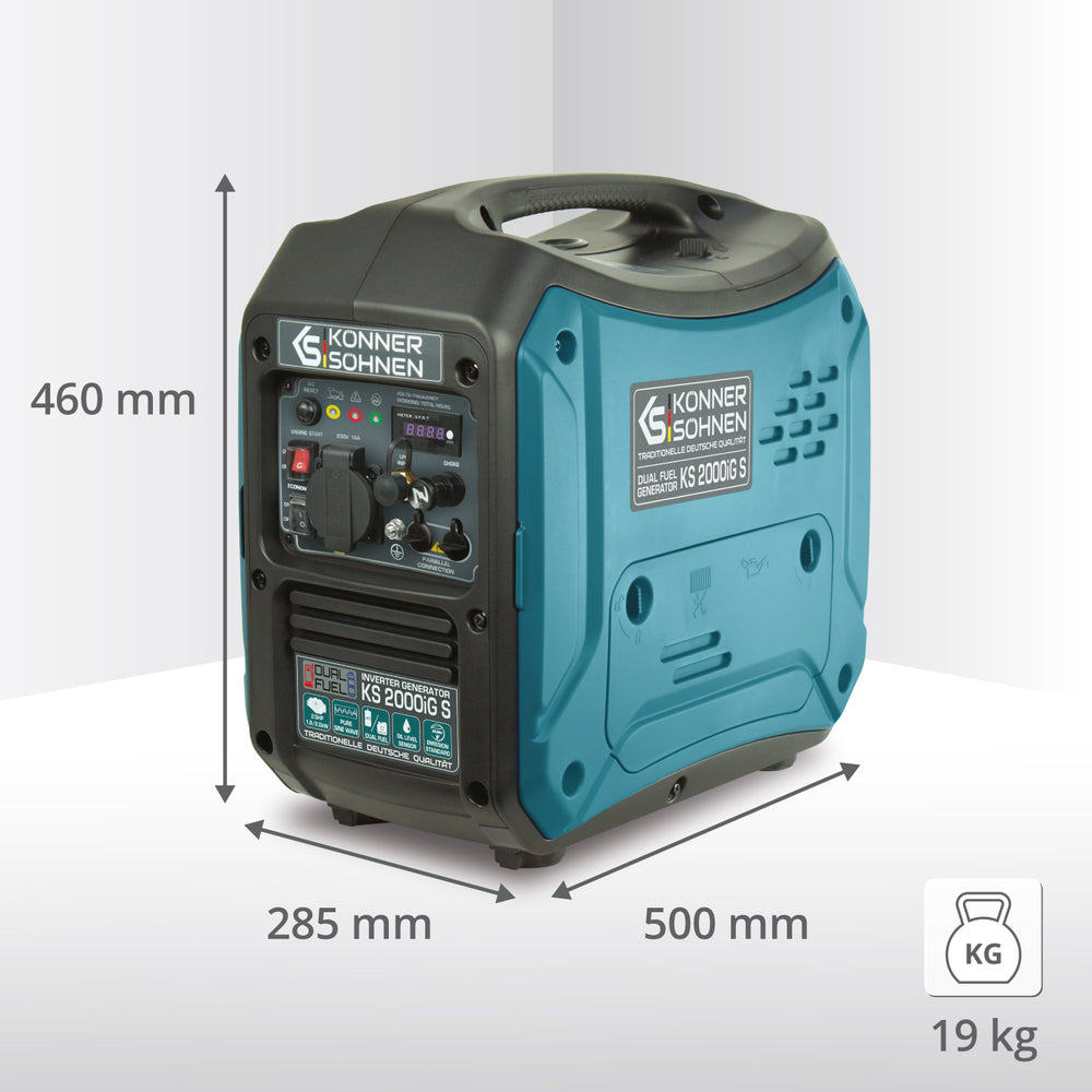 Invertorový generátor na LPG/benzín KS 2000iG S