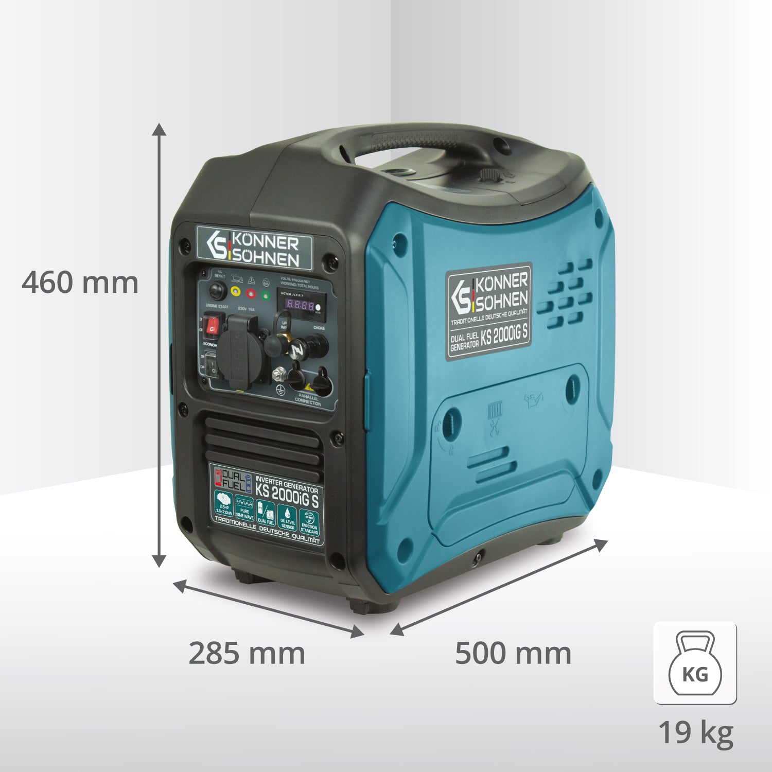 LPG/benzin inverter generator KS 2000iG S