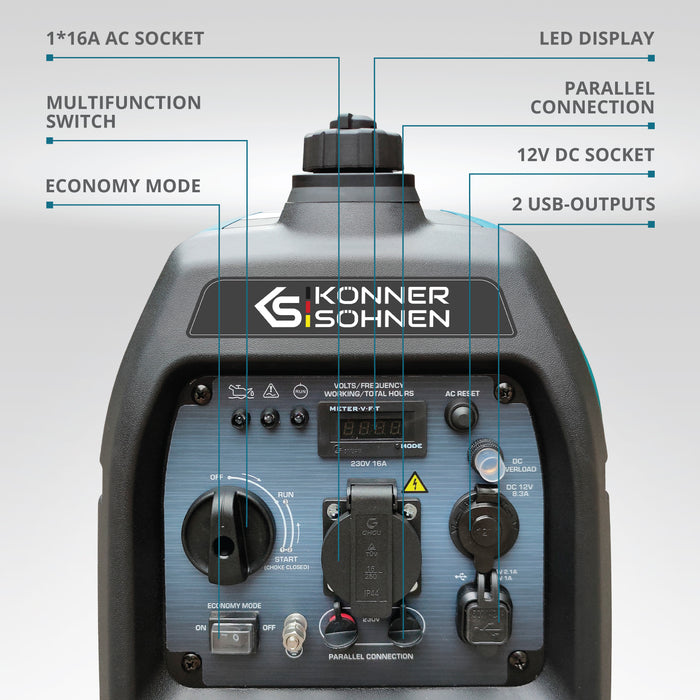 Generador inverter Könner & Söhnen KS 2100i S