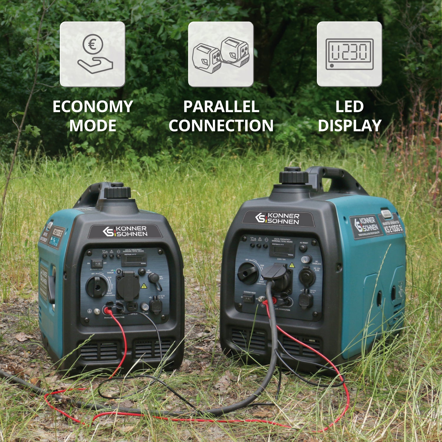 Generador inverter híbrido de gas/gasolina KS 2100iG S