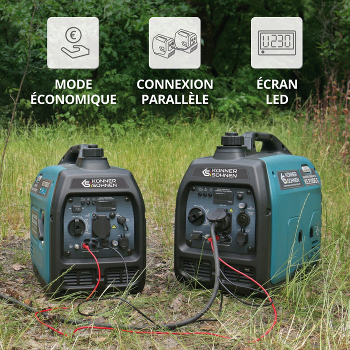 Groupe électrogène à essence-gaz de type inverter KS 2100iG S
