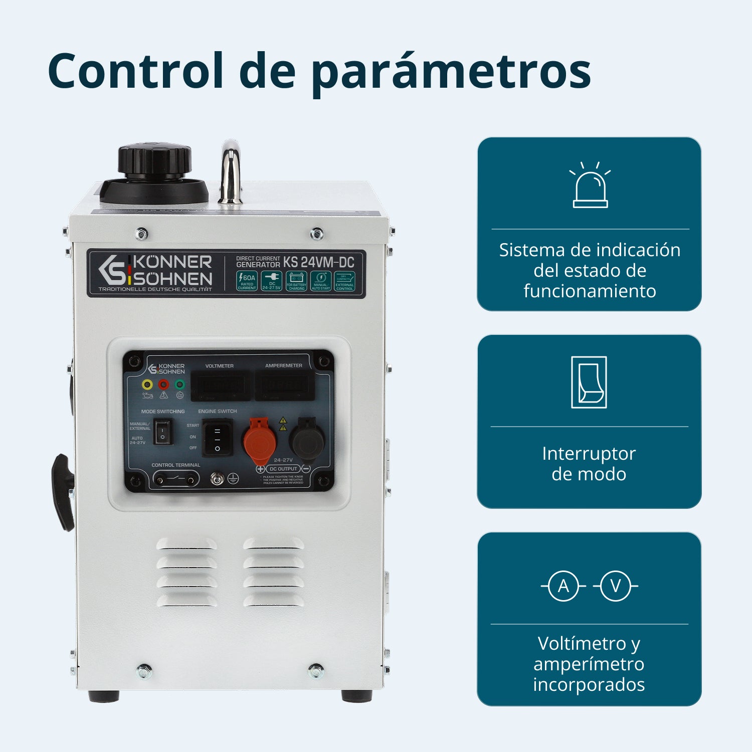 Generador de corriente continua KS 24VM-DC