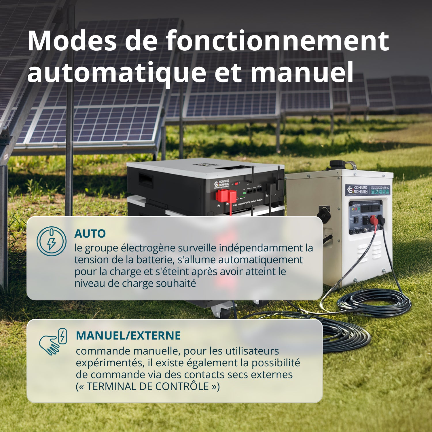 Groupe électrogène de courant continu KS 24VM-DC