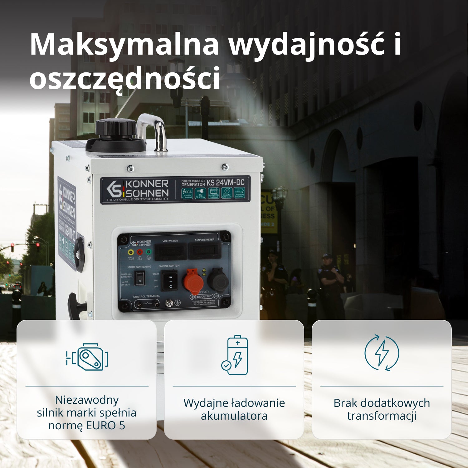 Generator prądu stałego KS 24VM-DC