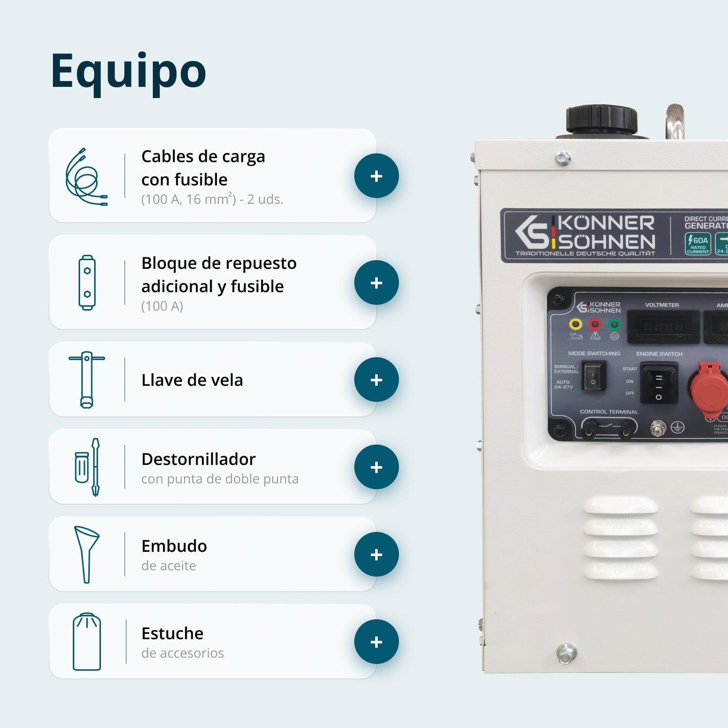 Generador de corriente continua KS 24VM-DC