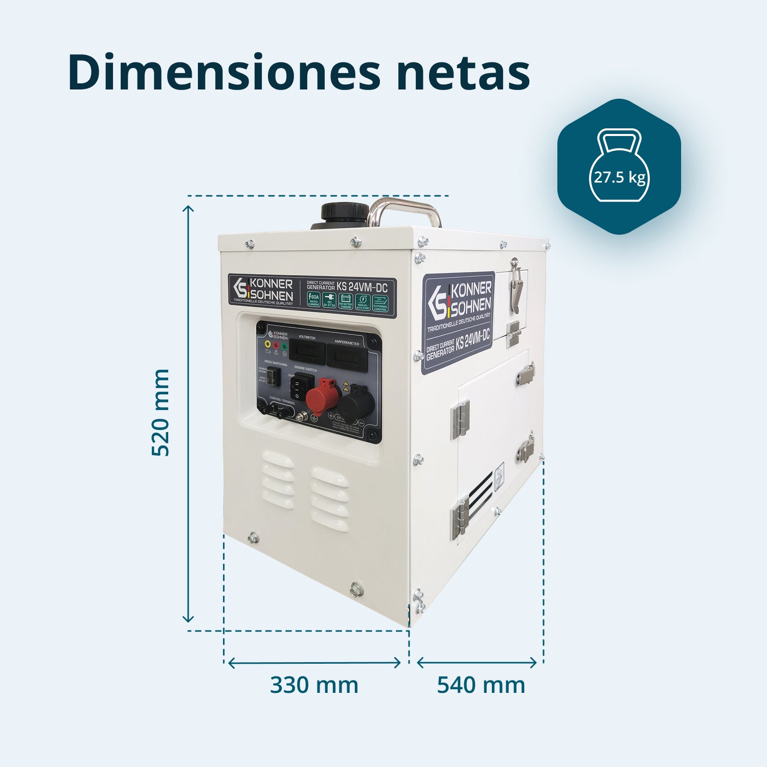 Generador de corriente continua KS 24VM-DC