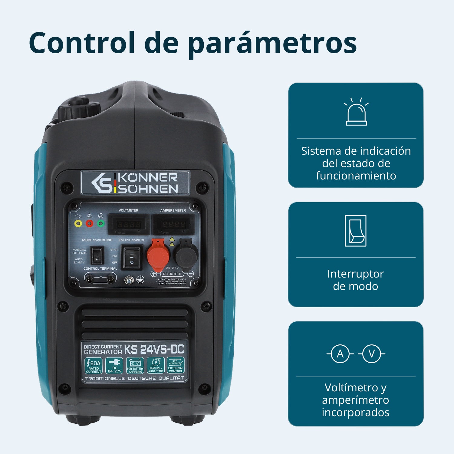 Generador de corriente continua KS 24VS-DC