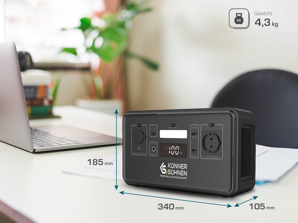 Tragbare Powerstation LifePO4 KS 300PS (B-Ware Gut)