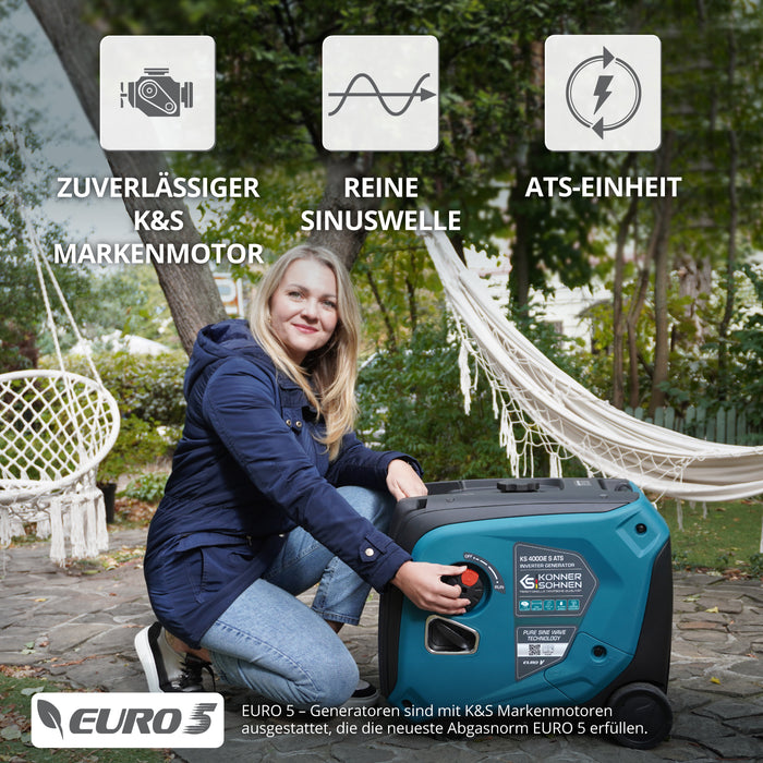 Inverter-Generator KS 4000iE S ATS (B-Ware Hervorragend)
